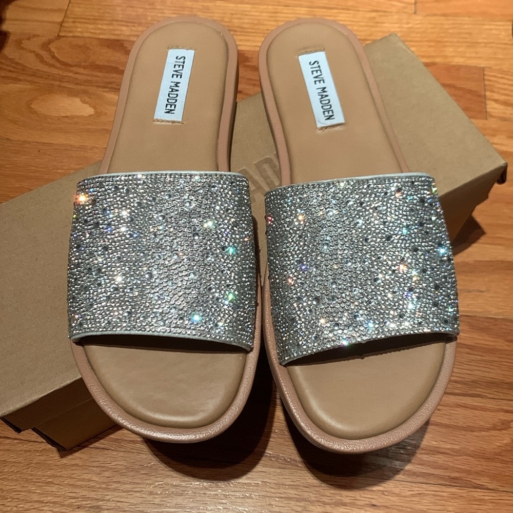 STEVE MADDEN SIENNA RHINESTONE SANDAL